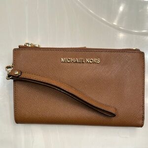 Michael Kors Brown Wristlet
